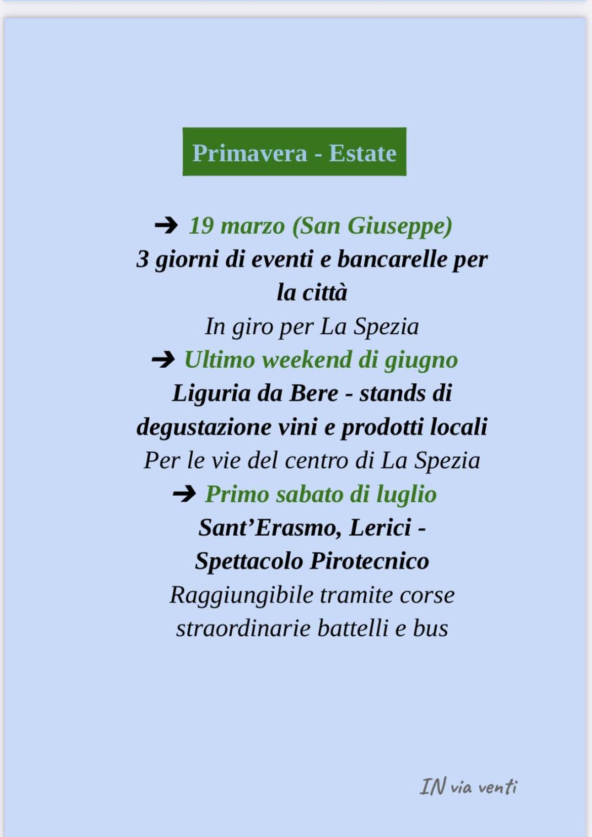 In Via Venti Lejlighed La Spezia Eksteriør billede